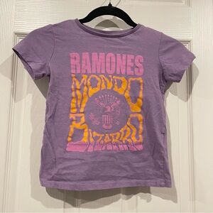 Ramones "Mondo Bizarro" Purple Short Sleeve Band T-Shirt Punk Rock